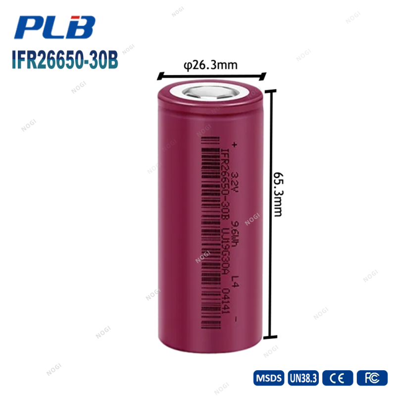 Hotsale 20C 3.2V 3000mAh 26650 battery rechargeable lifepo4 lithium ion battery IFR26650-30B