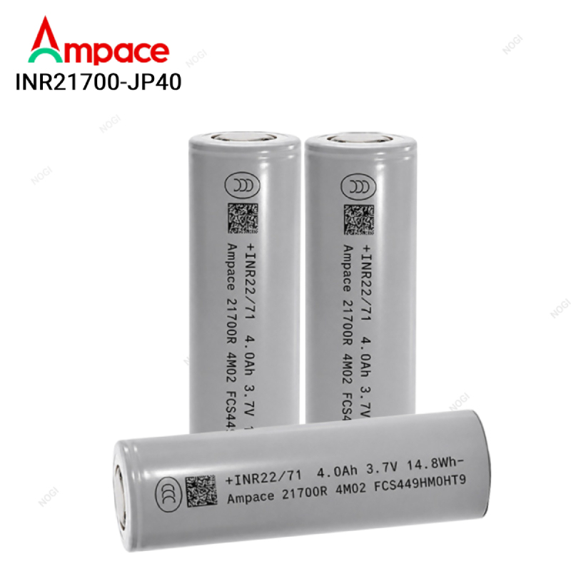 Ampace JP40 4000mAh 15C High Rate 21700 Lithium Battery Cell for RC & Power Tools