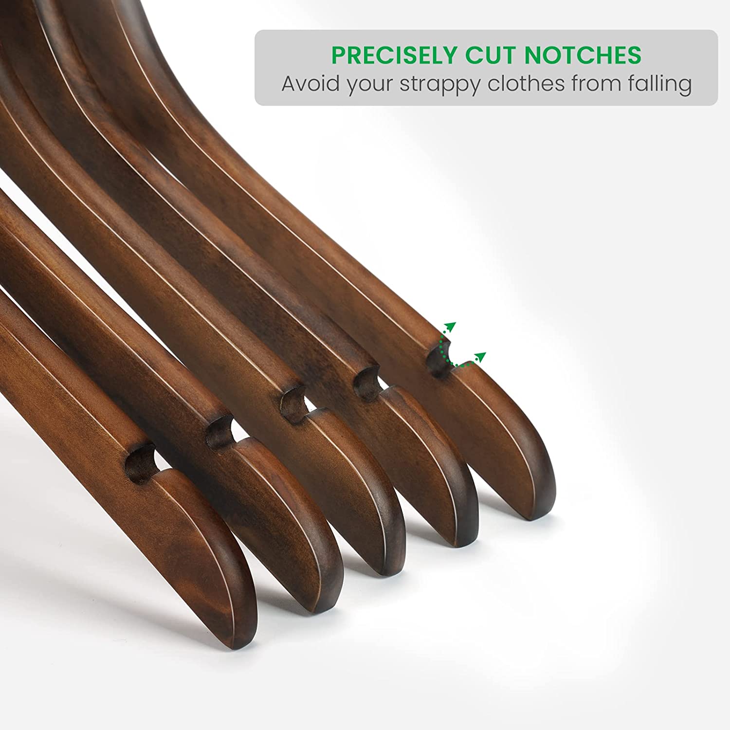 clothes hangers with notch