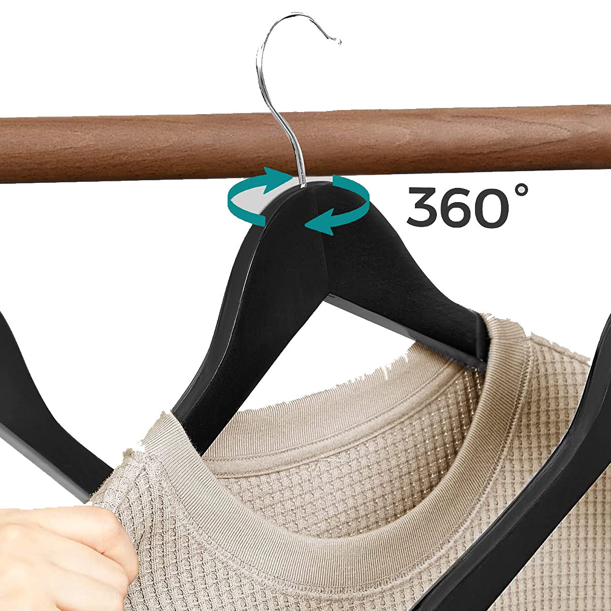 wooden hangers 360