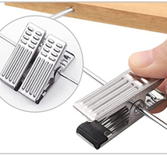 Custom Wooden Hanger With Metal Clips