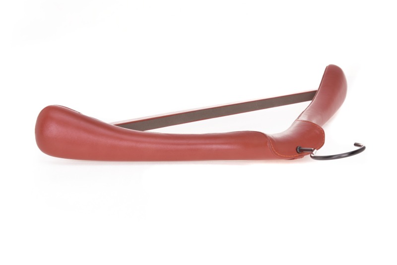 Inspring luxury wooden leather hanger for suit