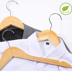 Custom Wooden Hanger With Metal Clips