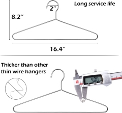 Wholesale stainless metal space save hanger with custom logo