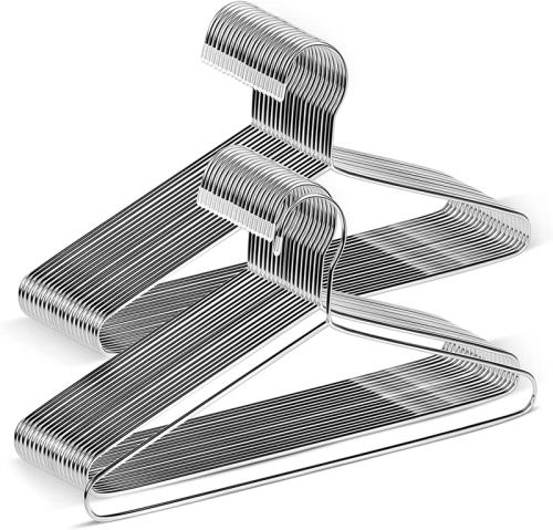 Wholesale stainless metal space save hanger with custom logo