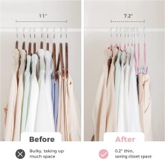 Bulk velvet pant hangers with clips in bulk cheap