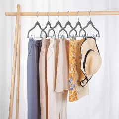 Bulk velvet pant hangers with clips in bulk cheap
