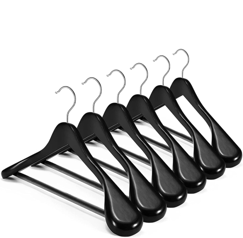 Luxury Custom Black Hangers Wooden Coat Suit Hanger