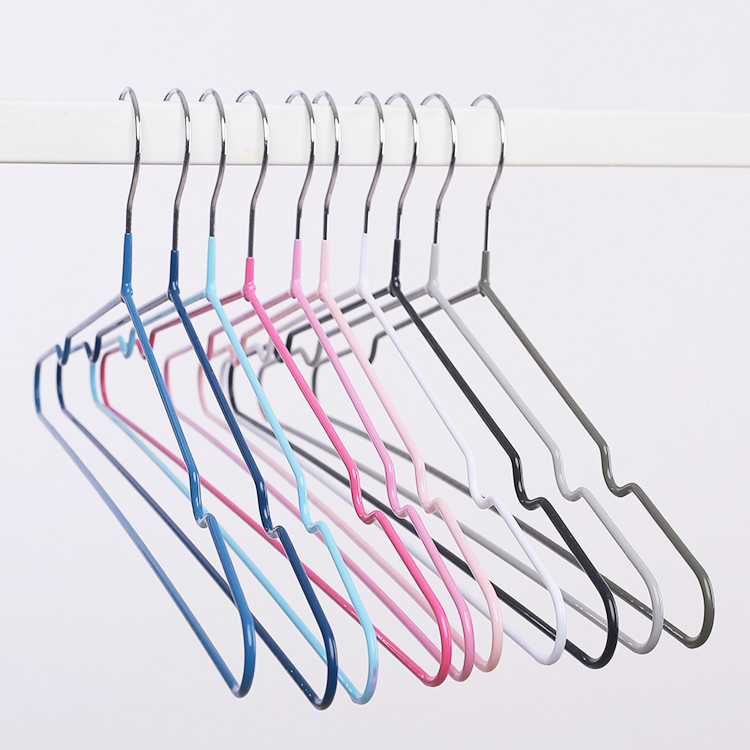 Wire Hangers Non-Slip PVC Coated Clothes rack