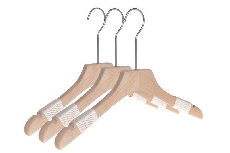 Custom Wooden Clothes Non Slip Hangers in Bulk Cheap