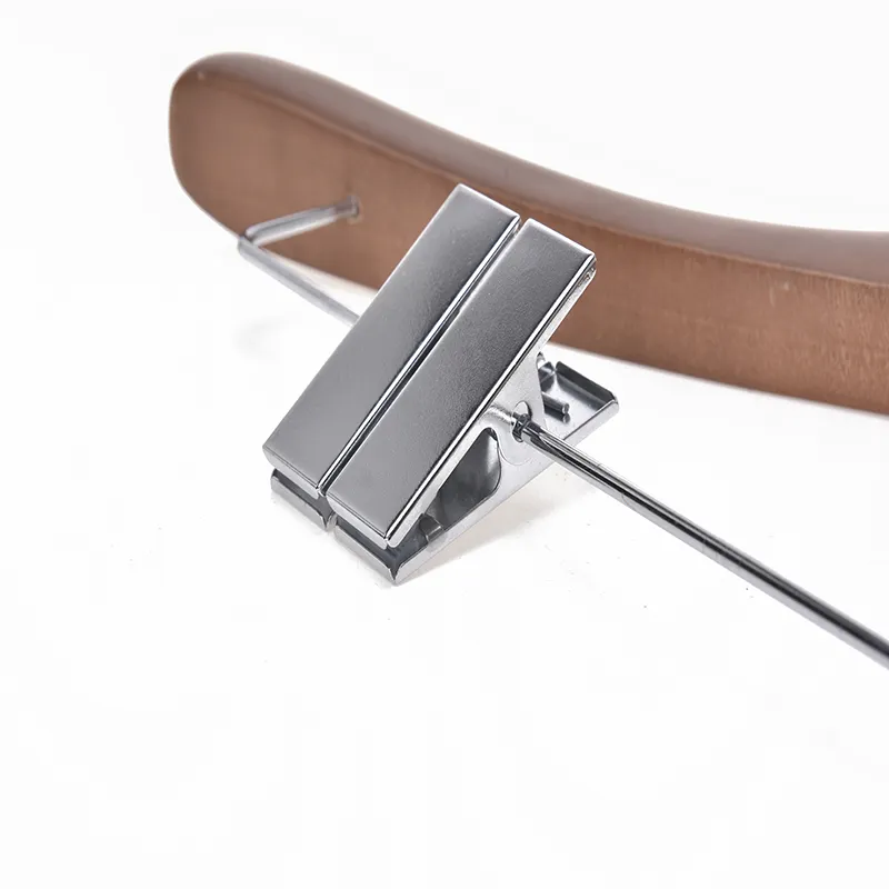 wooden pants hangers clamp