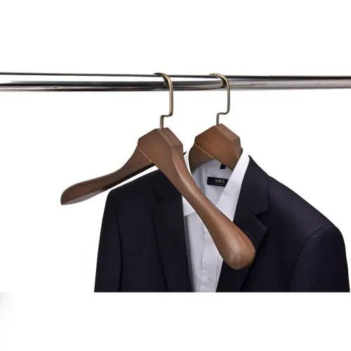 Custom luxury hook wooden garment hangers