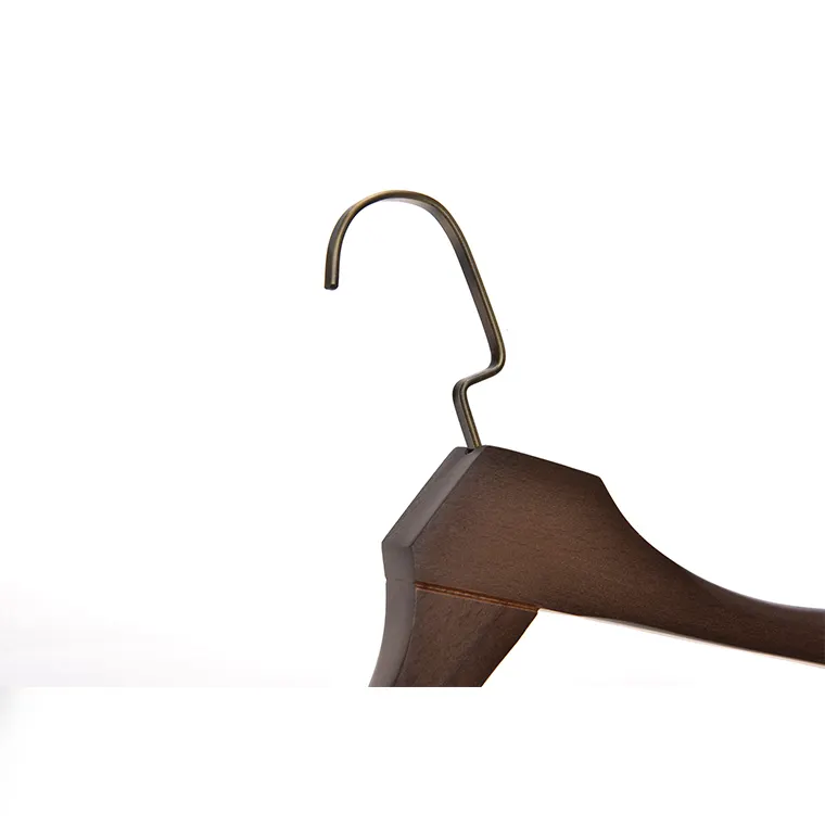 Custom luxury hook wooden garment hangers