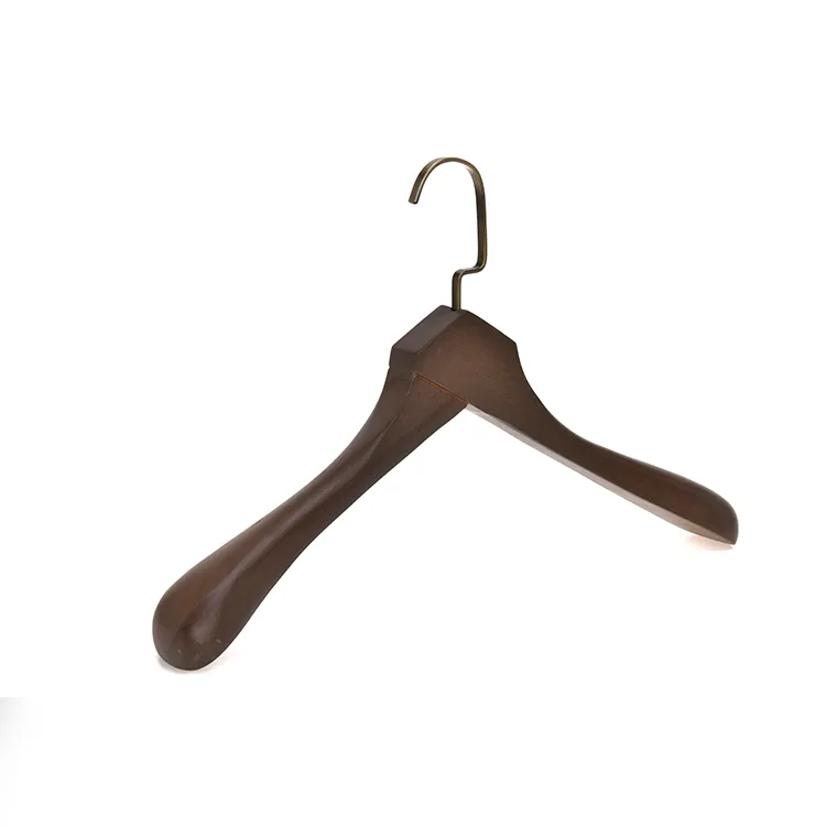 Custom luxury hook wooden garment hangers