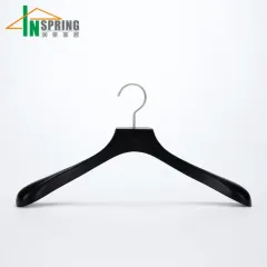 custom black wooden suit hangers hotel supplies