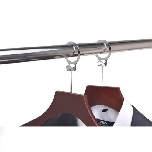Anti theft clothes custom mahogany wooden coat hangers