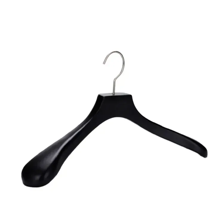 custom black wooden suit hangers hotel supplies