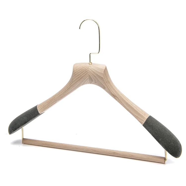 Velvet shoulder clamp cloth hanger For Boutique