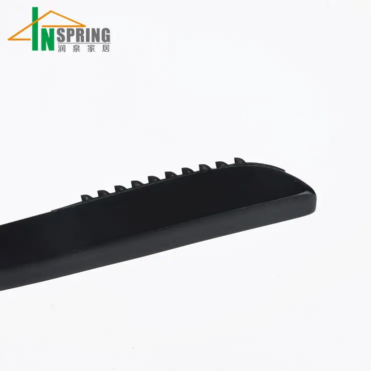 Black wood clothes hanger with anti slilp shoulder