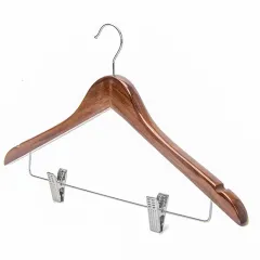 Popular Mahogany High Quality clothes hangers for coat and suit