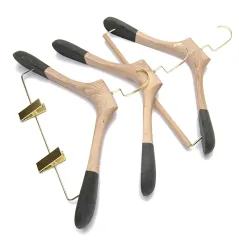 Velvet shoulder clamp cloth hanger For Boutique