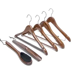 Popular Mahogany High Quality clothes hangers for coat and suit