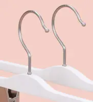 Custom White Wooden Clothes Hangers for Pants