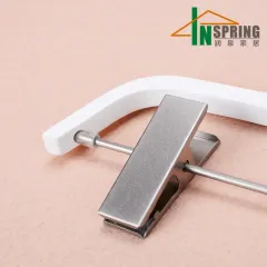 Custom White Wooden Clothes Hangers for Pants