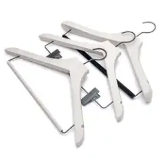 Luxury custom printing logo white wooden hanger