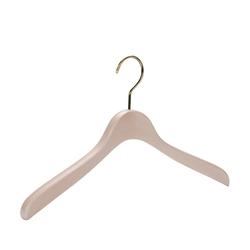 Golden hook natural wood hangers for clothes