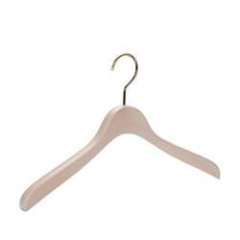 Golden hook natural wood hangers for clothes