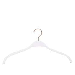 Modern white anti slip wooden hanger