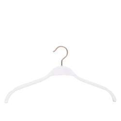Modern white anti slip wooden hanger