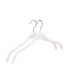 Modern white anti slip wooden hanger