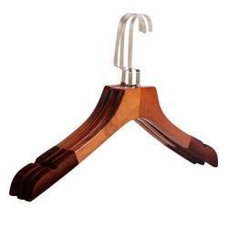 Custom art hook wood velvet shoulder hanger