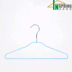 Custom color metal pvc coat clothes pants hanger