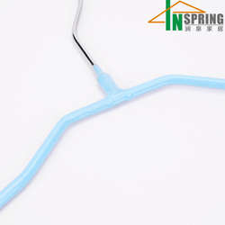 Custom color metal pvc coat clothes pants hanger