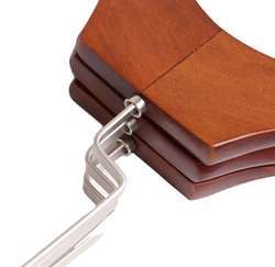 Custom art hook wood velvet shoulder hanger
