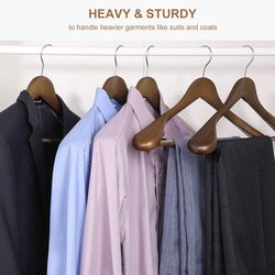 Hot Selling Wide Shoulder Custom Wooden Hanger