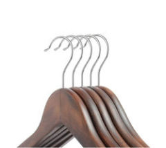 Custom Antique Wood Anti Slip Hanger For Clothes
