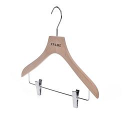 Wooden suit hanger Wholesale clip hangers