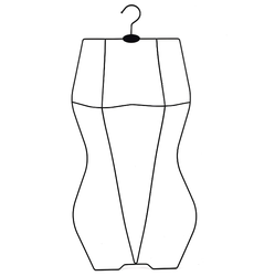 Inspring metal swimwear bathing suit hanger
