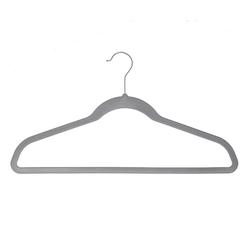 Inspring wholesale velvet hanger black flocking clothing rack
