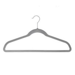 Inspring wholesale velvet hanger black flocking clothing rack