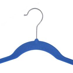 Inspring 50 Pack Space Save Non-slip deep blue flock clothing hanger