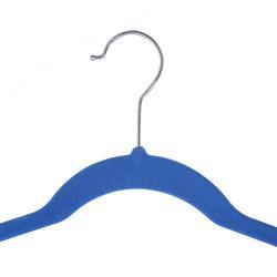 Inspring 50 Pack Space Save Non-slip deep blue flock clothing hanger