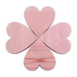Inspring 100% Natural Cedar Aromatic with heart shape Wooden Cedar Clothes Storage