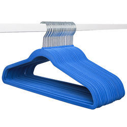 Inspring 50 Pack Space Save Non-slip deep blue flock clothing hanger