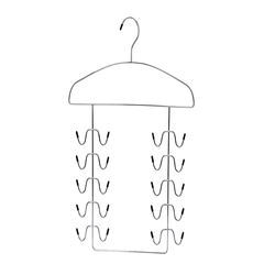Metal wire hangers Space Saving Multi Layer Bra Hanger