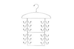 Metal wire hangers Space Saving Multi Layer Bra Hanger